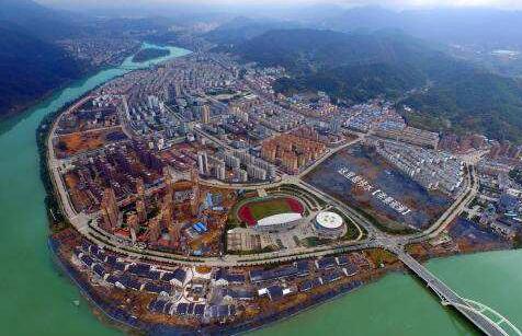 九江修水县全景图